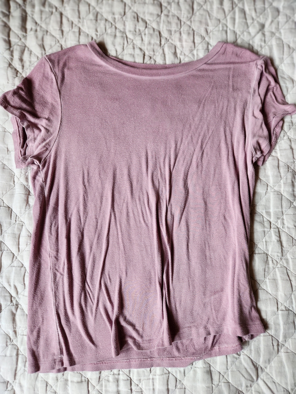 American Eagle Outfitters Light Mauve Short Sleeve Tee